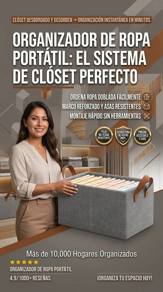 Organizadores de Ropa Plegable - Línea Premium (Compra 1 y Llévate 3)